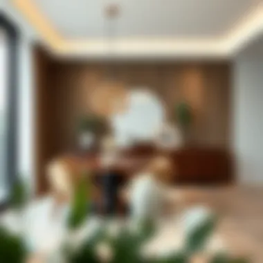 Inspiring console dining area showcasing functional design elements