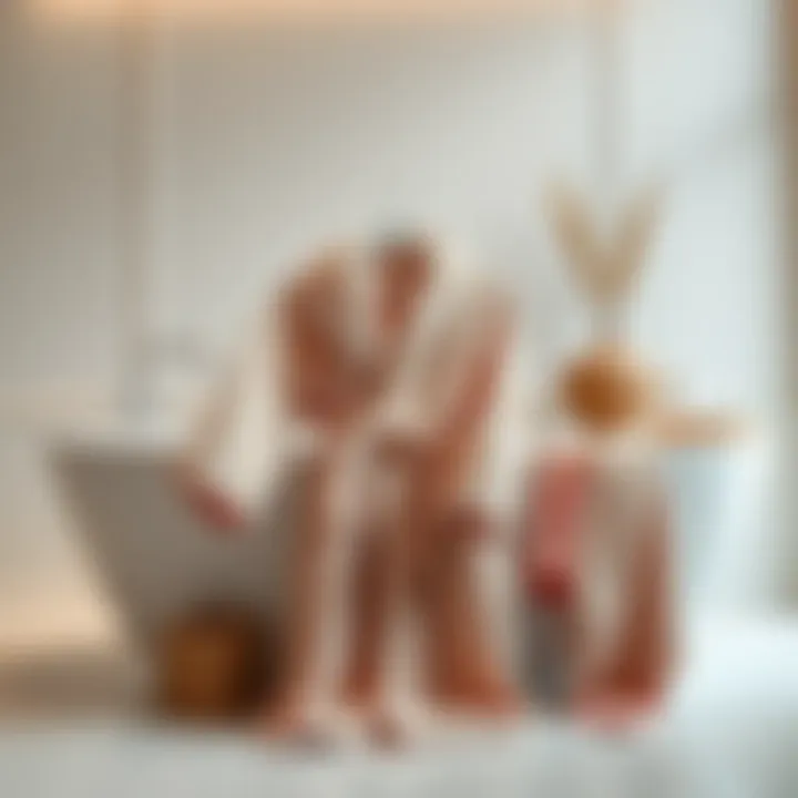 Elegance in Comfort Luxurious bathrobe set displayed elegantly