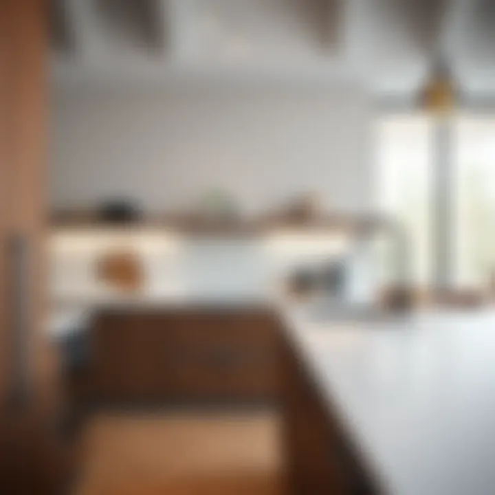 Material interactions in kitchen cabinet construction