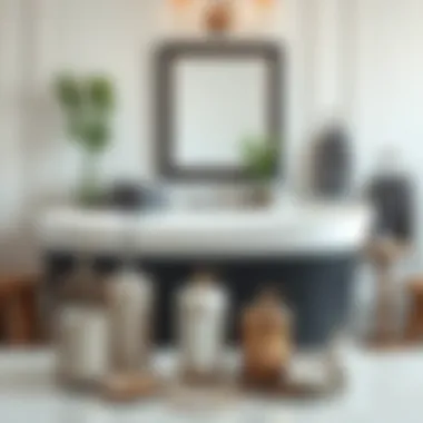 Elegant Metal Bathroom Accessories Elegant metal accessories arranged in a stylish bathroom