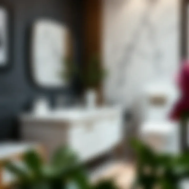 Aesthetic Metal Bathroom Set in Luxury Decor Aesthetic metal bathroom set blending with luxury decor