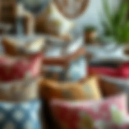 Variety of cushion covers displayed