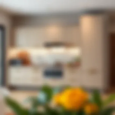 Stylish modular kitchen cabinets enhancing minimalist aesthetics