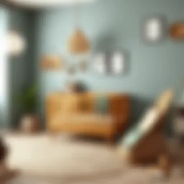 Natural materials and colors in nursery decor