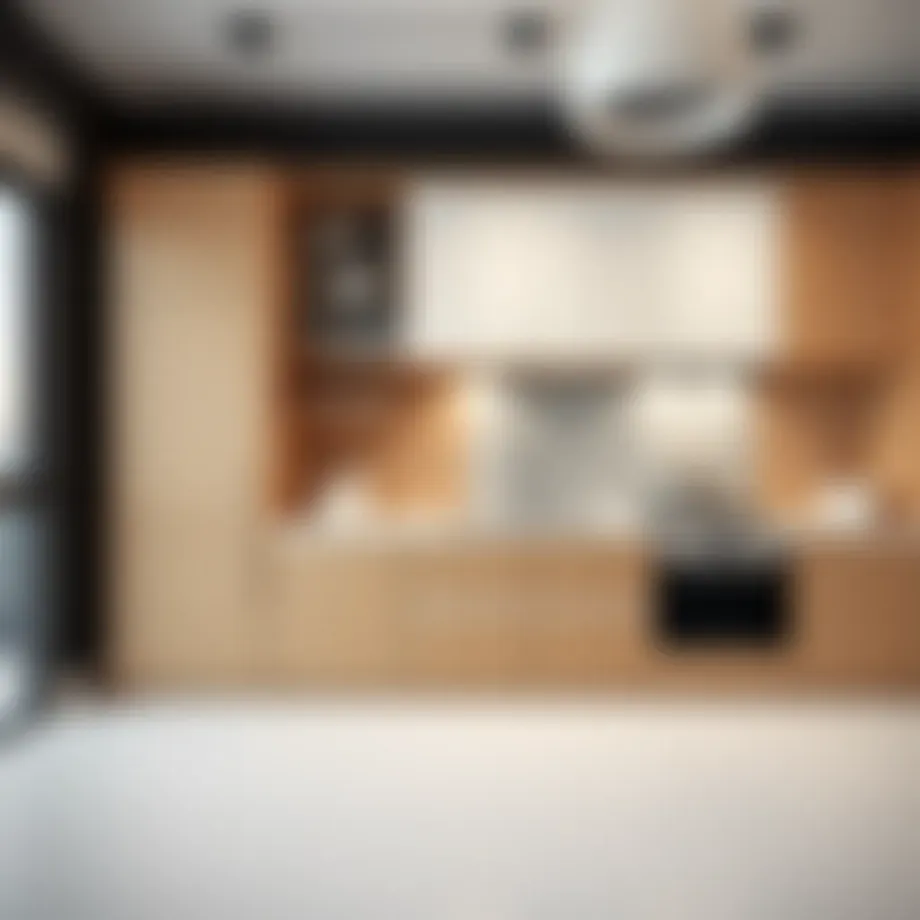Elegant kitchen cabinet showcasing modern design
