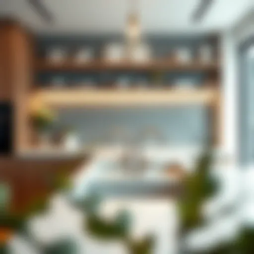 Elegant double sink in a modern kitchen