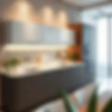 Functional kitchen layout with double sinks