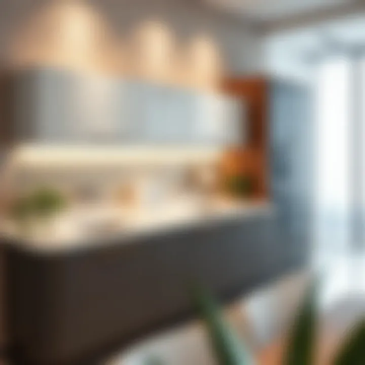 Functional kitchen layout with double sinks