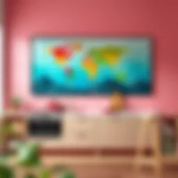 Stylish kitchen wall art with vibrant colors