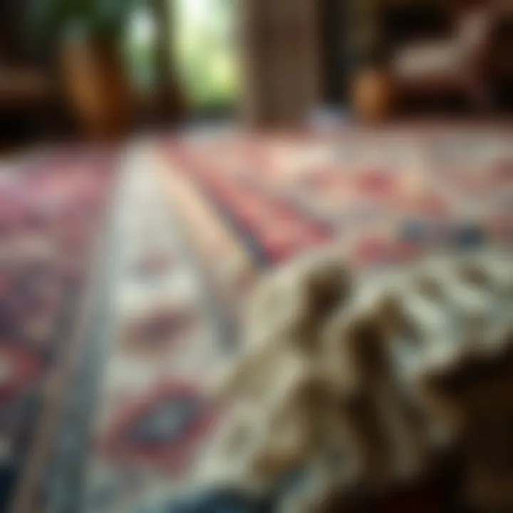 Traditional rug showcasing intricate craftsmanship