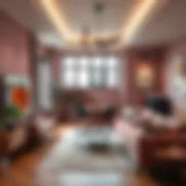 Stylish color palette for interior decoration