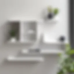 Elegant plastic wall shelf showcasing modern design