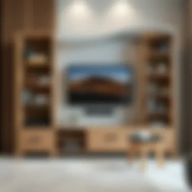 Rani TV unit showcasing functional storage solutions