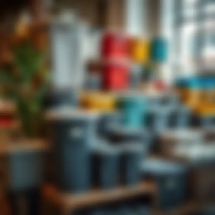 Variety of rendeli storage containers on display