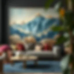 Artistic representation of various paintings and their pricing trends