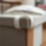 Safety corner protector installed on sharp furniture edges
