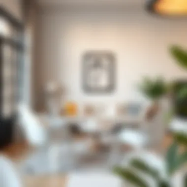 Elegant Seta plastic chair in a modern living room setting