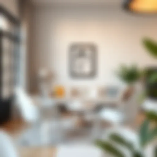 Elegant Seta plastic chair in a modern living room setting