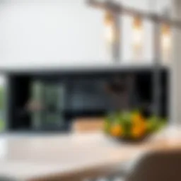 Elegant black painted glass used in modern architecture