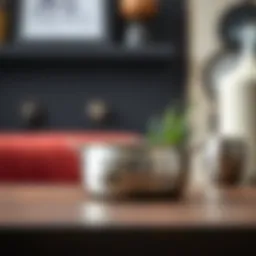 Sleek design of a small steel pot showcasing its modern aesthetics
