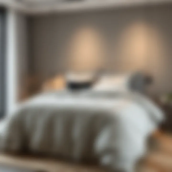 Stylish double duvet cover in a modern bedroom setting