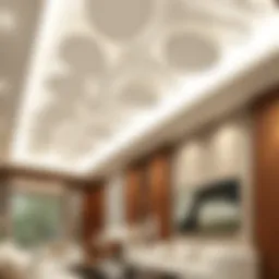 Elegant water-resistant ceiling design showcasing aesthetic appeal