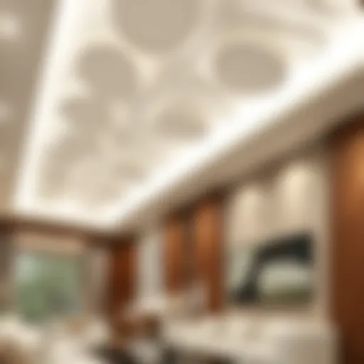 Elegant water-resistant ceiling design showcasing aesthetic appeal