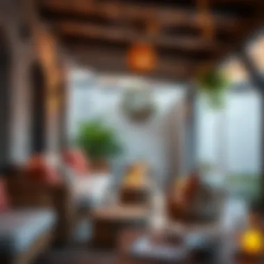 Inviting Outdoor Seating for Relaxation and Style Cozy outdoor seating area with plush textiles