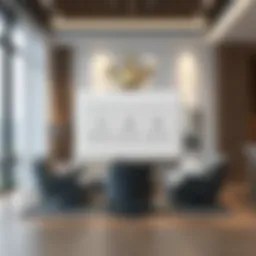 Elegant triple socket switch design in a modern interior