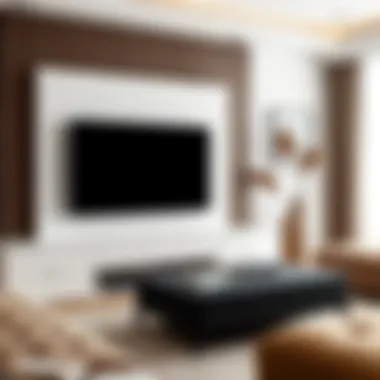 Sophisticated Design for Modern Interiors Elegant modern TV stand in a stylish living room setting