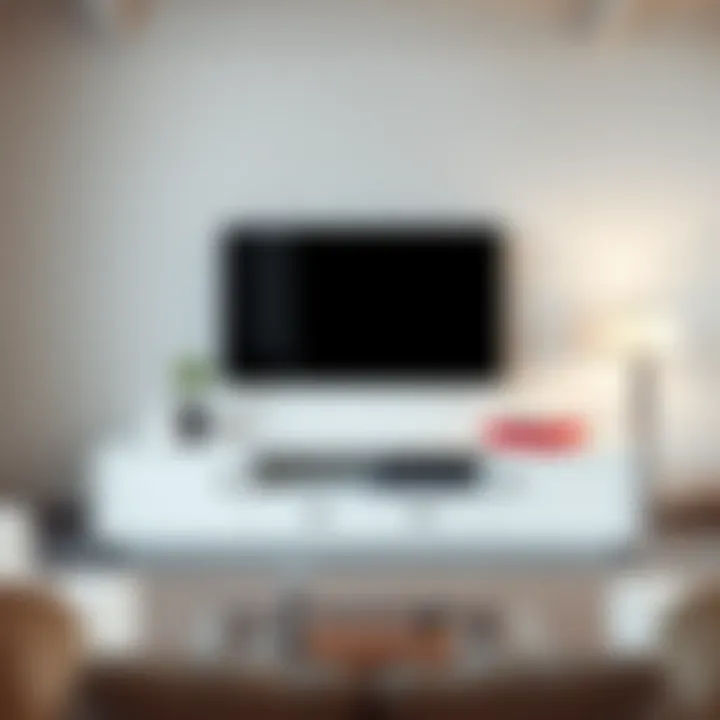 Stylish minimalist TV stand with clean lines