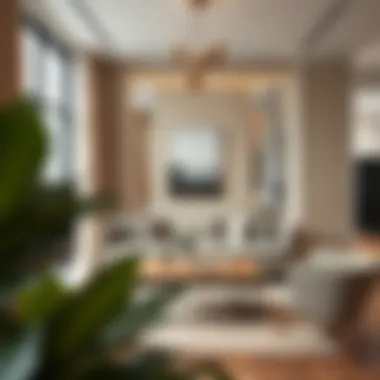 Stylish interior showcasing a seating nook