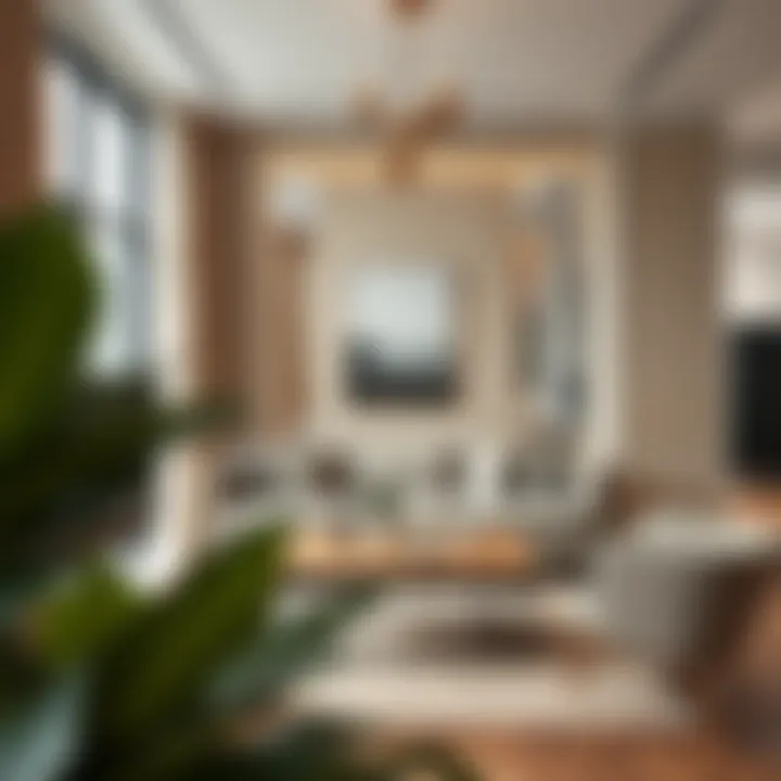 Stylish interior showcasing a seating nook