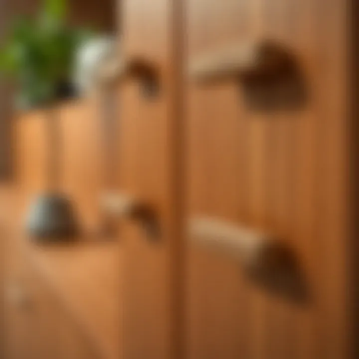 Variety of materials for cabinet handles