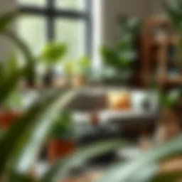 Vibrant indoor plants enhancing home decor