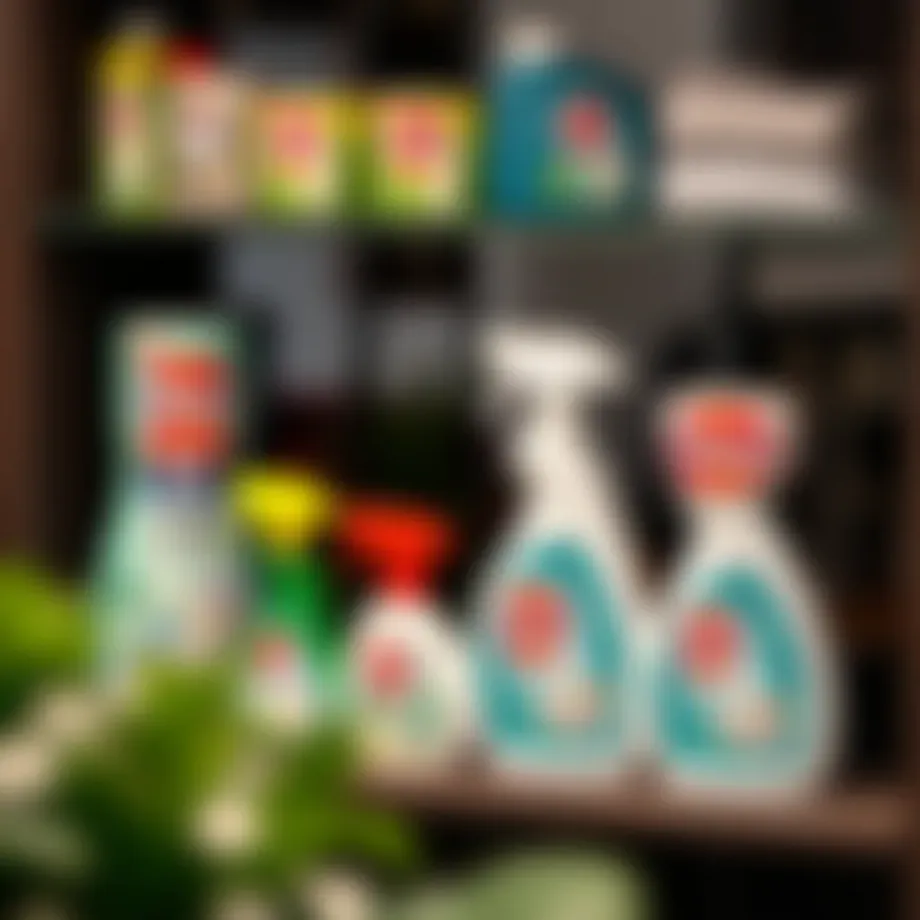 Vileda cleaning products displayed on a shelf