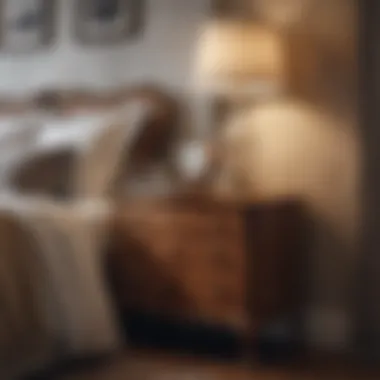Vintage accessories enhancing bedroom aesthetics