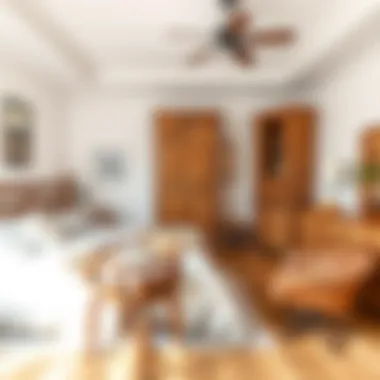 Cozy Interior with Rustic Wooden Furniture Cozy bedroom featuring rustic wooden furniture