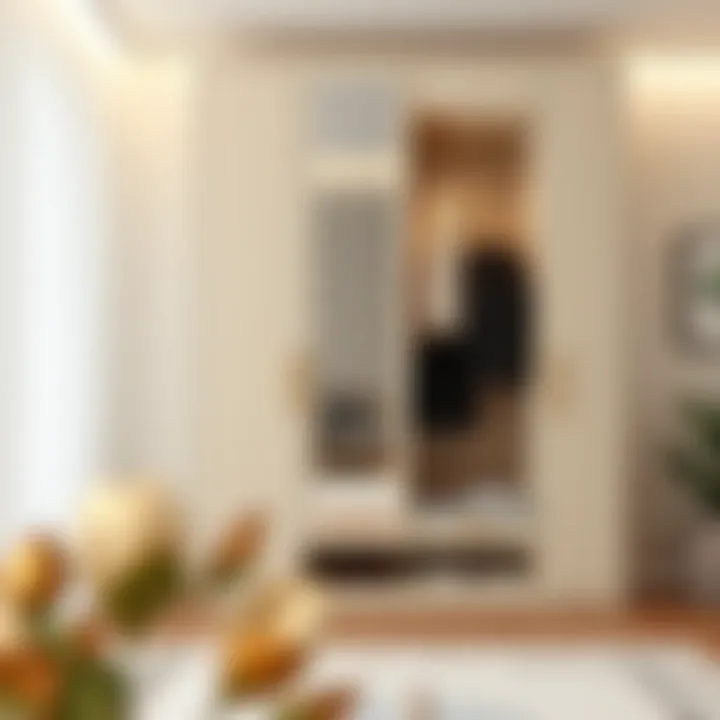 A beautifully designed modern wardrobe showcasing elegance and functionality.