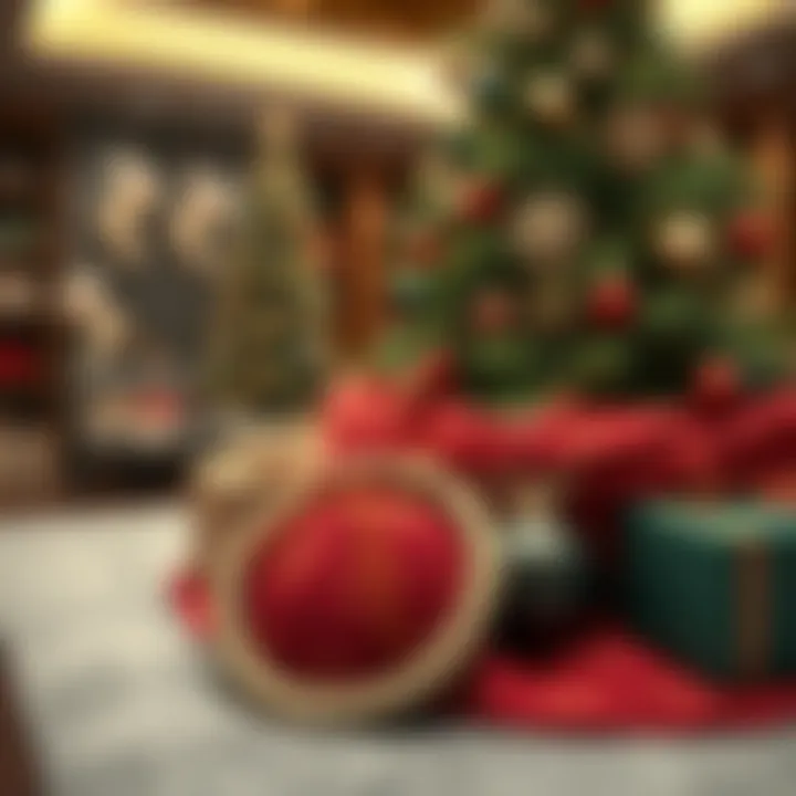 Creative use of materials in Christmas tree covers