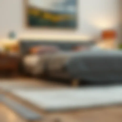 Elegant bed base showcasing modern design