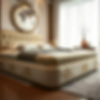 Luxury bed base with exquisite materials