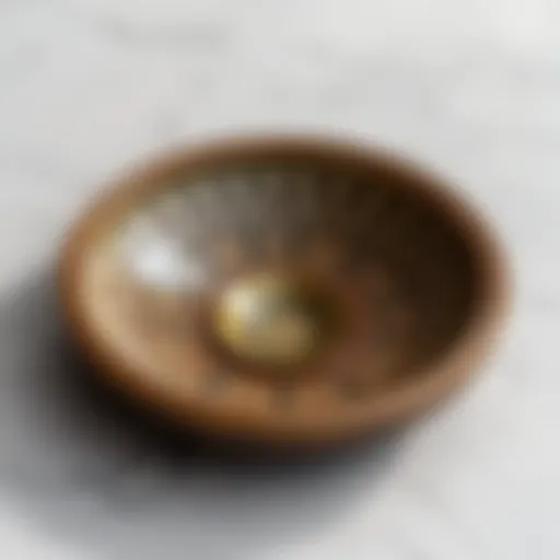 Elegant olive dish design showcasing intricate patterns